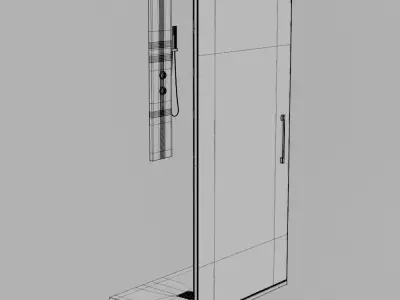 Shower Stall 3D model