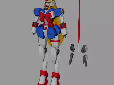 NOBEL GUNDAM RECREATION 3D print model