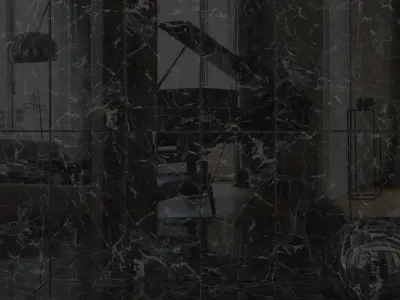 Wall Tiles Museum Laurent Black 60x120 Set 1 Texture