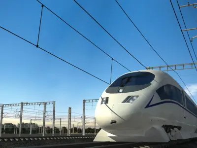 Train Station 3D model