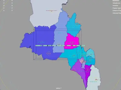 Catamarca  Argentina map region geography political geographic 3D model