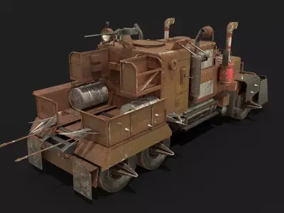 Post Apocalypse Truck 3D model