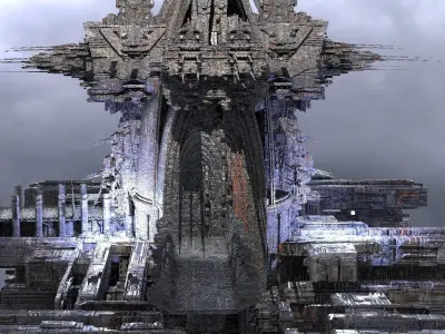 Cyberpunk Relay disruptor City Elite Tower  2  3D model