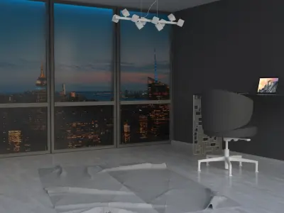 Home Office 3D model