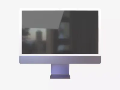 Apple imac 2021 v1 005 Low-poly 3D model