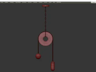  Handblown Glass Contemporary Pendant Kalin Asenov Low-poly 3D model