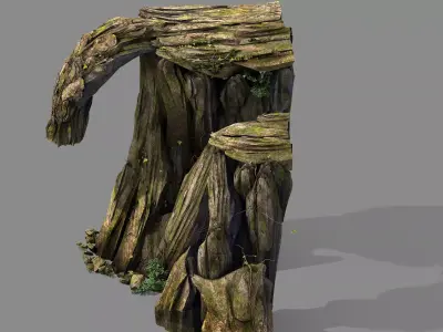 Explore the mountains - rocks 19 3D model