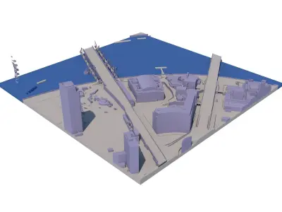 London city tile Level 2 block TQ3080 South East 3D model