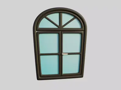 Cartoon Window 11b 3D model