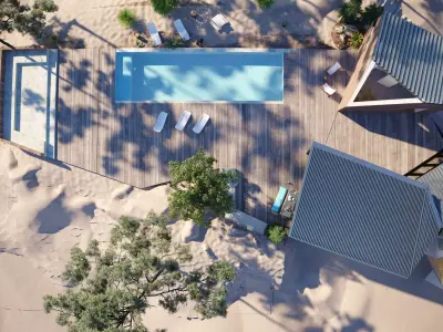 Beach Villa Pool 3D model