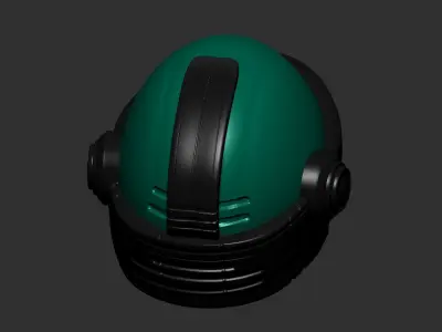 helmet high poly sculpt 3d printable  3D model
