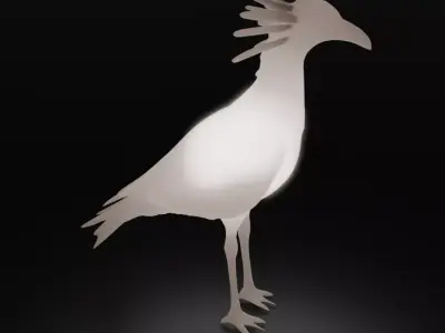 Indirect Lighting for Secretarybird 3D model