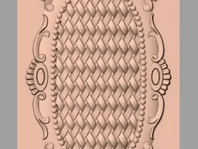 European furniture 3D relief models for CNC wood engraving E189 3D model
