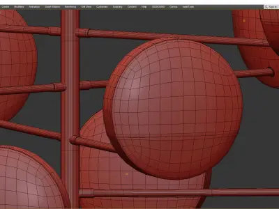 Perla Chandelier 10 Low-poly 3D model