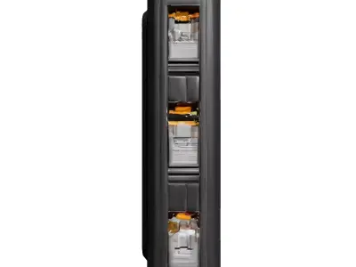 Modular Industrial Battery Unit Low-poly 3D model