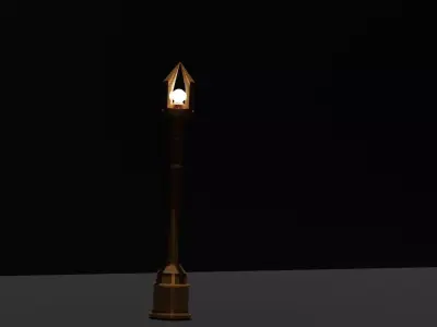 Post Lamp Free 3D print model