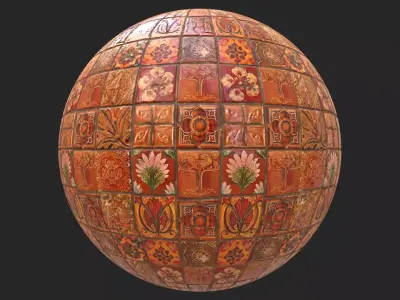 Orange Tiles - Texture Texture