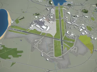 Stavanger  Low-poly 3D model