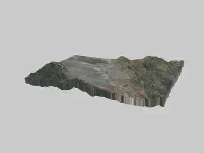 San Jose City Low-poly 3D model