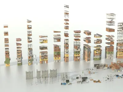  Favela Slums City Mega Kit Pack 