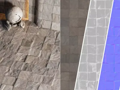 H103 Stone Field - PBR - 4K - Seamless Texture