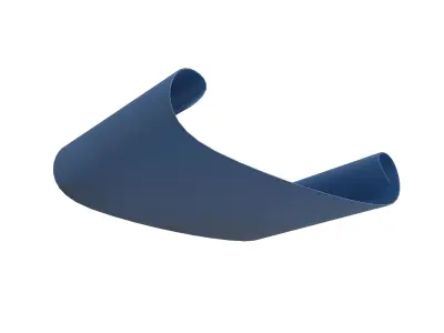 Scroll Paper v1 012 Low-poly 3D model