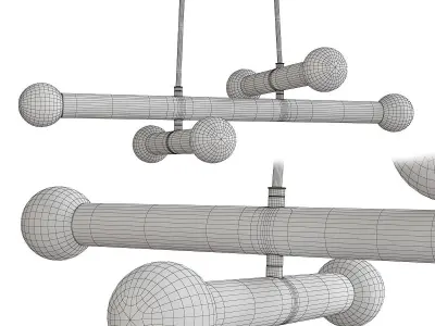 Emerson Chandelier Low-poly 3D model