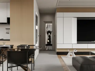 apartment interior scenes     3D model 18