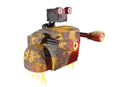 Alpha-Bot star wars wall e robot 3D model