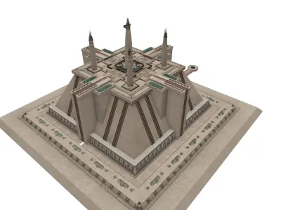  Imperial Palace  - Jedi Temple  - Star Wars Low-poly 3D model