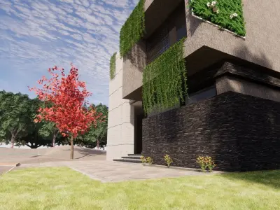 modern house 3D model 52