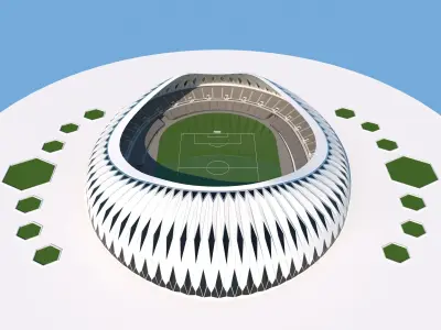 MOON STADIUM 3D model