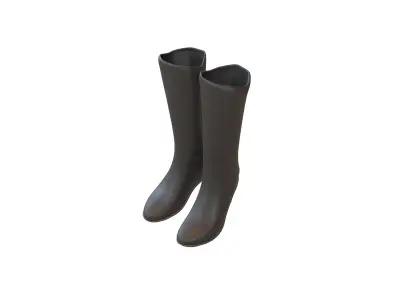 Knee Boots V1 001 Low-poly 3D model
