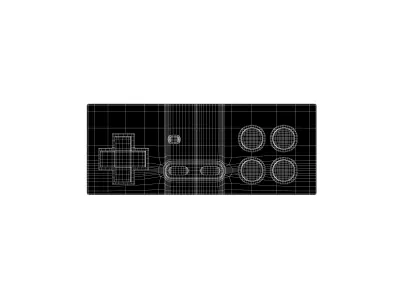 Cartoon Game Controller v1 004 Low-poly 3D model