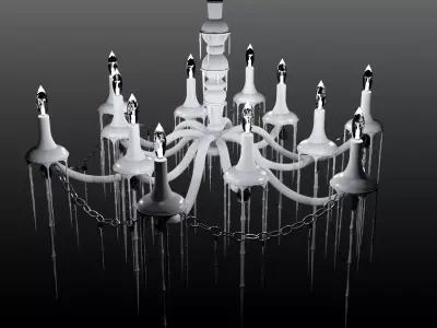 Hot Kroon Chandelier - Studio Q 3D model