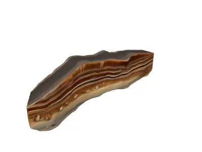 Layered Mineral Rock Specimen 3D Model Low-poly 3D model