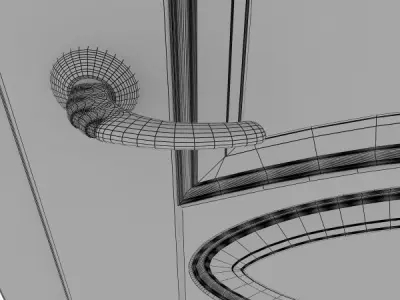 Door frise28 B Free 3D model