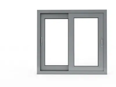 Sliding Window and Door Rigged and Adjustable 3D model