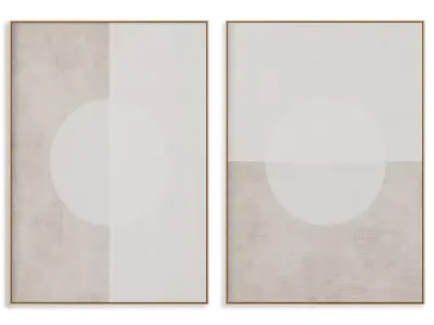 Abstract Painting Frame set 3D model 411