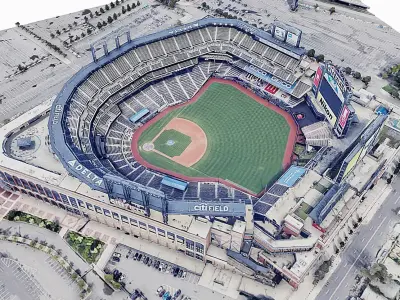 Citi Field - New York Mets Low-poly 3D model