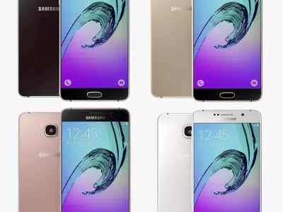 Samsung Galaxy A7 2016 All Colors 3D model
