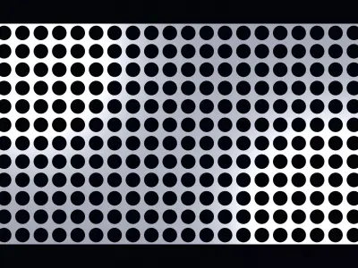 Perforated panel with 50 percent opening 25O72 3D model