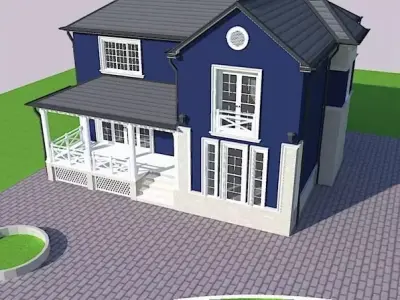 2 Story House 3D model