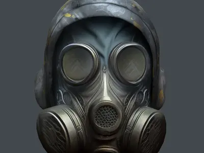 Helmet 3d model military combat Military scifi helmet  Low-poly 3D model