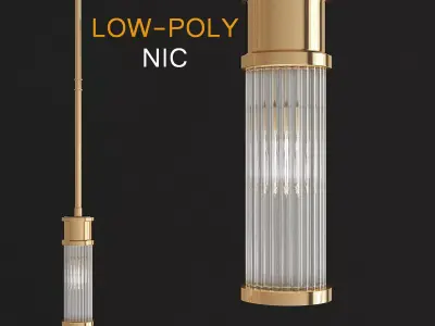 Nic chandelier 3d model Low-poly 3D model