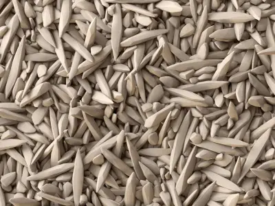 Clay rock stone decorative n1 3D model