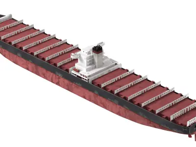 Cargo ship Low-poly AP 3D model