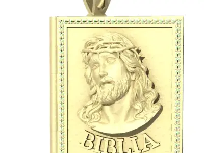 pingente da biblia de cristo  3D print model
