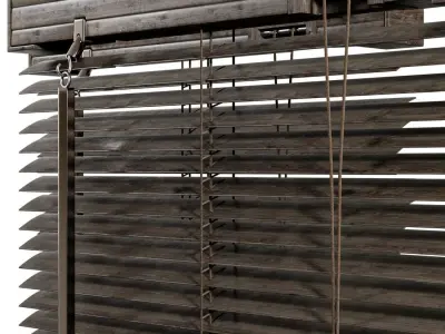 Venetian Wood Blinds 06 3D model purchase