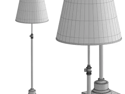 Restoration Hardware Library Floor Lamp 3D model